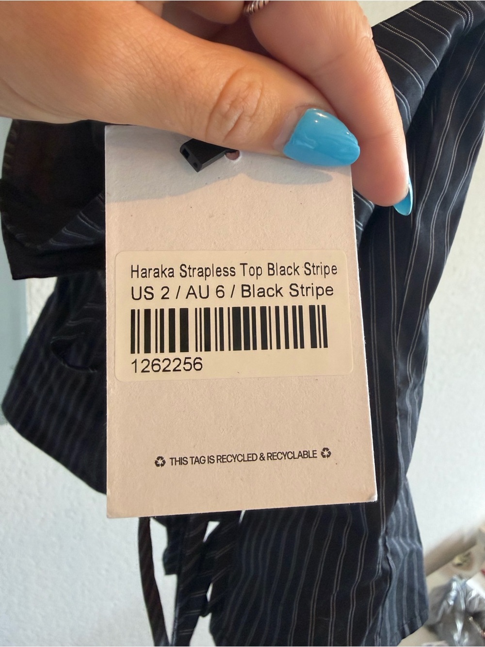 NWT Princess Polly Black Pinstripe Lace-Up Bustier Camisole - Picture 4 of 4